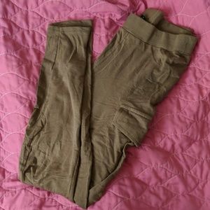 khaki leggings with pockets (bogo sale)